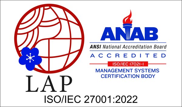 ISMS ISO/IEC 27001:2022 認証マーク